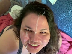MILF Blowjob cumshot facial