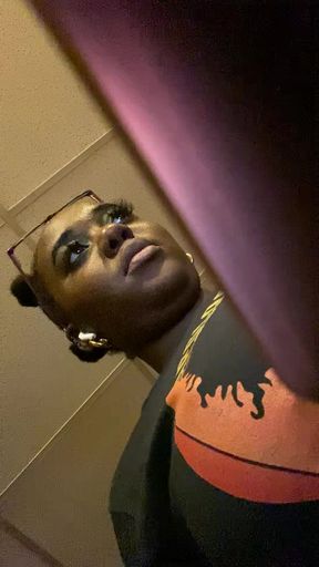 The young busty titted black girl at work sends you this naughty video for boobie tuesday!