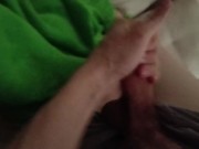 Just woke up and immediately jerked off a big dick