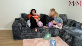 Sorority Balloon Blowing and Humping With Phoenix Sinz and Mia Hope-Pt 1