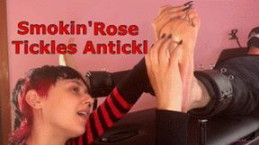 Smokin Rose Tickles Antickl - Bondage Male Tickling Feet Foot Tickling Blindfolded and Gagged Men Tickle Domination Long Fingernails Long Nails HDMP4