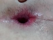Gaping my pinky hole with a buttplug