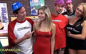 Fuck A Fan - Travis from Washington DC Reverse Gangbang with Lia Lor, Jennifer White, Nikki Sexx