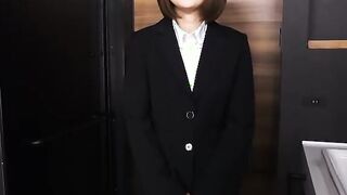 Beauty Asuka Suzumura wears office lady clothes and wants fucked