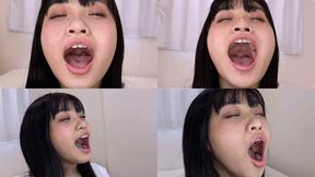 Urara Kanon - CLOSE-UP of Japanese cute girl YAWNING yawn-07 - 1080p