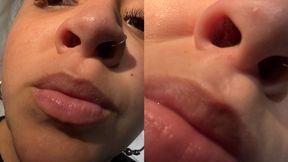 smelling up close