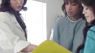 Hot Black Milf Fist-Pumped By White Doctor And Latino Nurse in Threesome