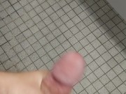 Cockdevotee Jerk Off In Public Bathroom Stall
