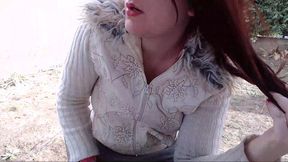 dirty diaper in the garden