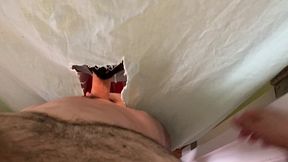 local glory hole blow job and cum shot