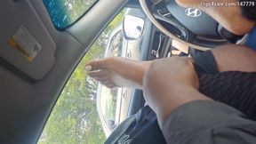Car Session with Talisa's 1st Foot Worship Experience