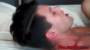 Hunk JJ Knight anal bangs Addison Blue after rimming and BJ