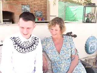 AuntJudysXXX - Breasty Older Cougar Mrs. Molly Seduces the Resort Bartender