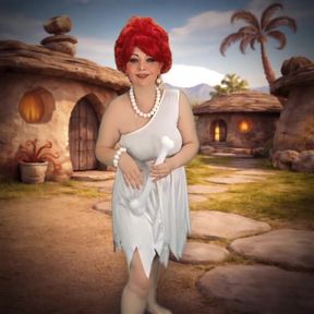 cozy cave vibes, big hair, and a smile that might make the whole prehistoric neighborhood stop and stare.