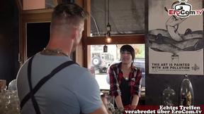 A Horny Customer Gives the Bartender a Wild Surprise in the Bar