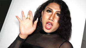 ”BBW ladyboy gets big round ass screwed raw after he shaved her anus”