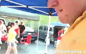 Outdoor bj for gay fraternity party
