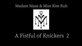 Madam Maze & Kim Rub use Slave, paddled, humiliated and shoe worship