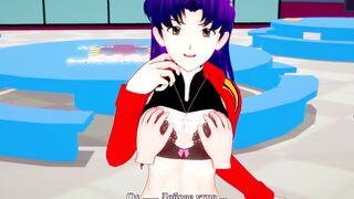 pov Misato Katsuragi Evangelion Sex with pretty chick