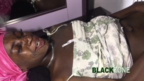 African Teen housemaid fucked from behind and creampied