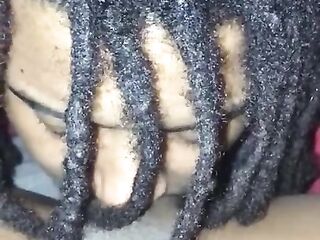 Dread head eats vagina and bangs