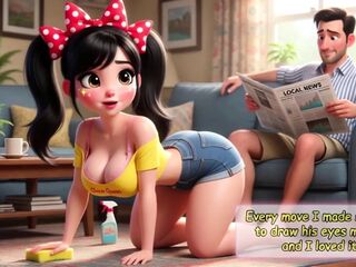 Hawt Ardent Chores in the Colorful Barrio Cleaning Becomes Pure Steamy Wish and Enjoyment (AI generated)