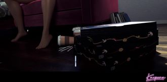 Raven rides Starfire's cock and cums