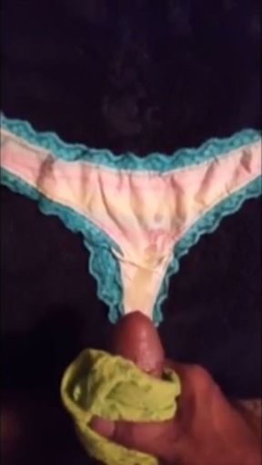 My strong pennis cumshots on my stepsister penties   Clip 2