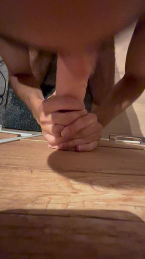 Cock-hungry twink loves to suck on a big dildo