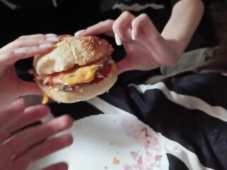 stepsis Baked burgers with stepbrother and get screwed