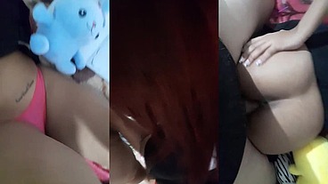 menininha safadinha sendo chupada e depois dando a bucetinha pro seu marido coroa