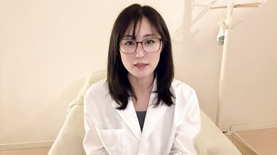 Demonstration of Dr. Yukaron's beautiful vagina massage! cowgirl with a perfectly prepared vagina!