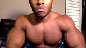 Ebony Model Jared Plays with His Dick