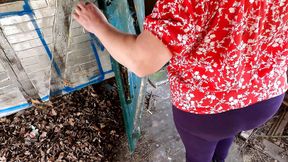 Using Her Tits in the Old Hut