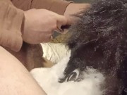 Fursuit Head Facial Cumshot
