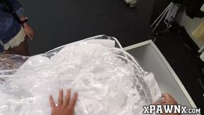 Big booty babe sells her slit to a deviant pawnbroker