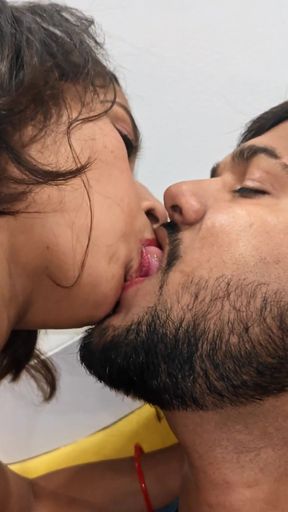 Indian Desi Married Couple having Making Love Sex on there date , Hardcore Fucking and Licking Vagina Video   Clip 1