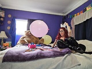 Nerdy BUNNY Likes Balloons