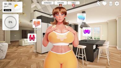 Daisy Blowjob In The Kitchen - Mansion Days Sex Scenes Part 16 [18+]