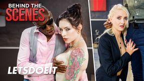 Stunning brunette and blonde pornstars Anna de Ville and Helena Moeller in a premium photoshoot on H