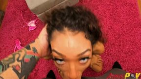petite latina gf sarah lace gives amazing blowjob