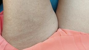Horny Mature Stepmom Masturbates and Teases Her Stepson in the Car
