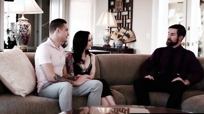 PURE TABOO Gold Digger Anna De Ville Does Everything To Keep Her Boyfriend's Stepfather Quiet