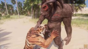 Super-Naughty Life / Tiger getting Penetrated by a Minotaur