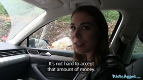 Backseat creampie for Jessica Beil and her wet