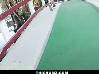 Thickumz - SlimThick Black Gets Indecent During The Time That At MIniGolf Porn Movies - Tube8