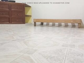 Obese neighbour cleaning in the fresh apartment (part 1)