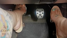 Clear Heels Pedal Tease – Watch Me Drive You Wild