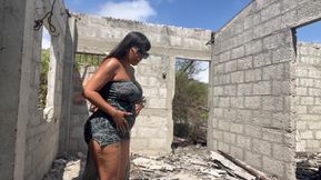 Beautiful, busty, and big-assed MILF stepmom fucks the construction worker.