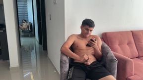 While I Masturbate I See That My Sexy Latina Stepsister Does It Too, I Decide to Suggest Fucking Her Hard with My Huge Cock